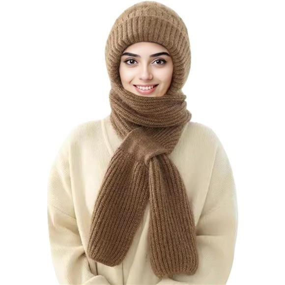 Cap Camila Scarves Women's Ear Protection Windproof Cap Scarf